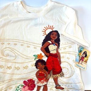 NWT Disney Moana 2 Simea Short‎ Sleeve T-Shirt Kids 13/14
